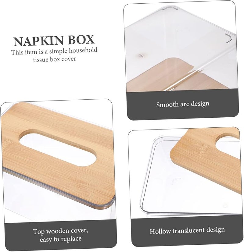 حامل مناديل متعدد الألوان محمول لتغطية صندوق المناديل للاستخدام في المنزل والسيارة والحمام ومكتب المكتب - Image 4